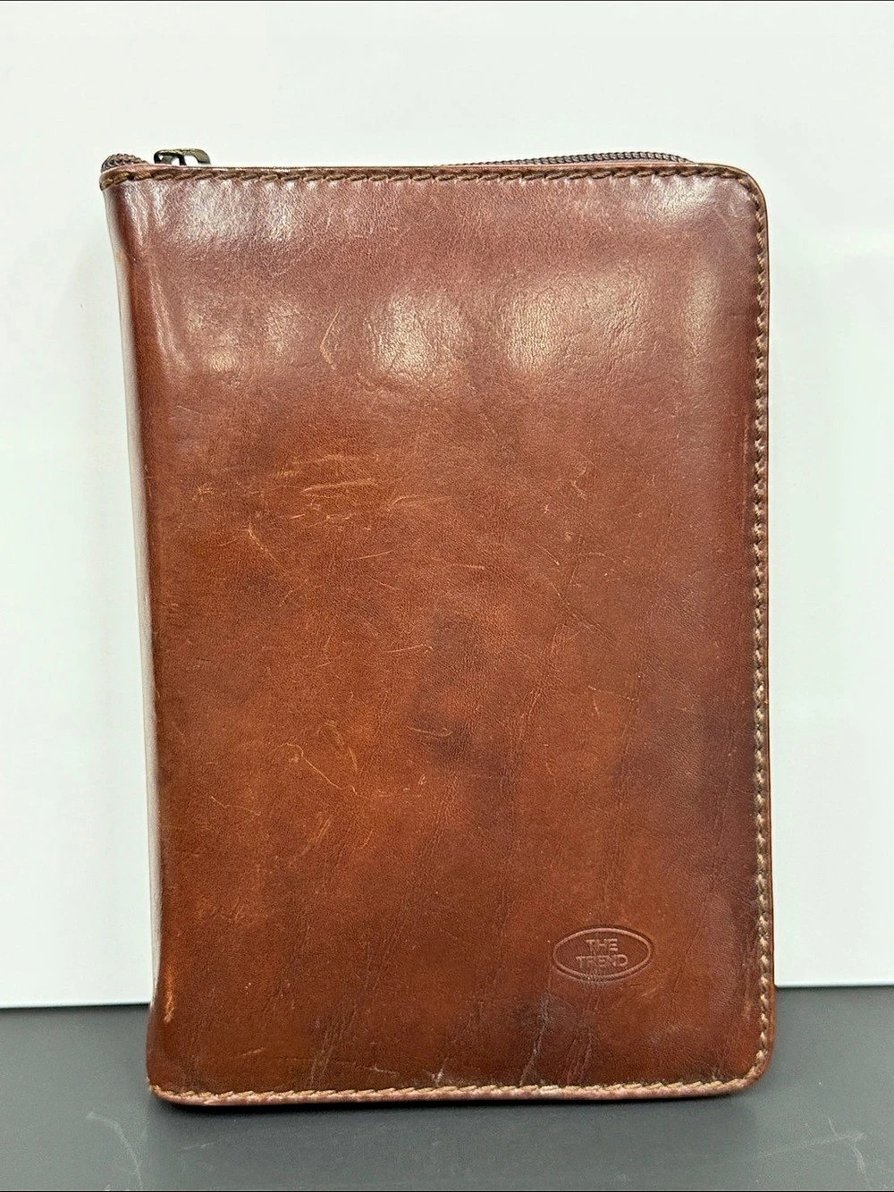 The Trend Brown Leather Planner Wallet Organizer